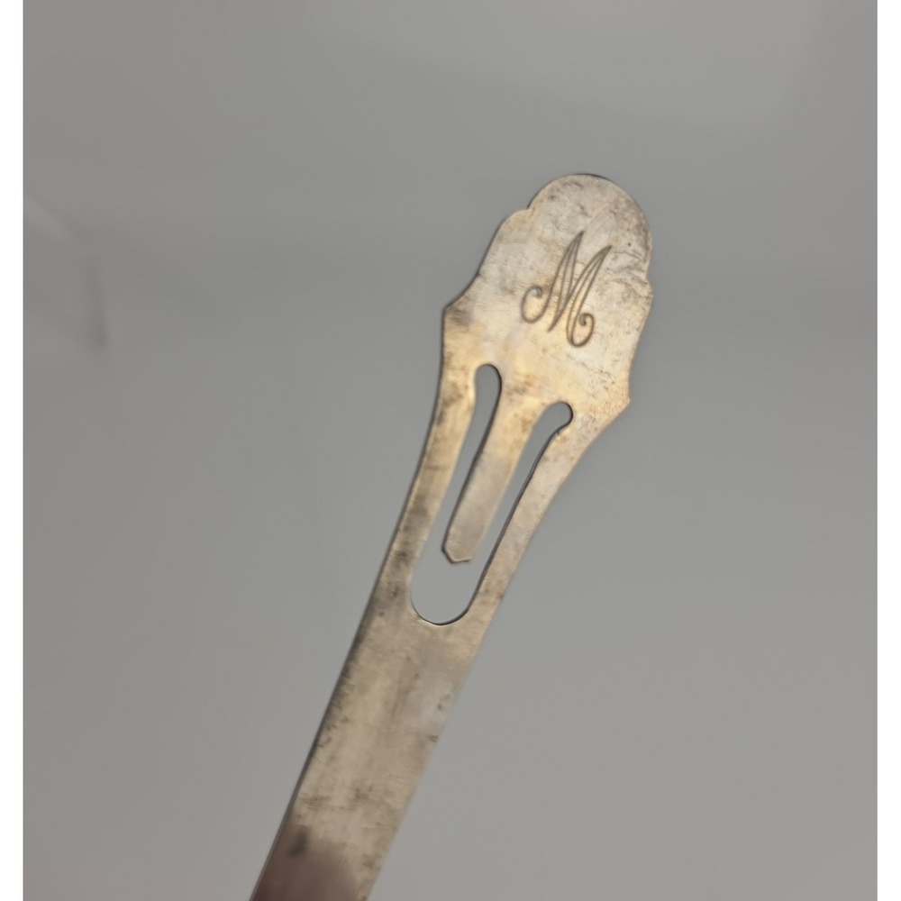 Vintage Webster Sterling Silver Pierced Handle Letter Opener Monogrammed M Desk